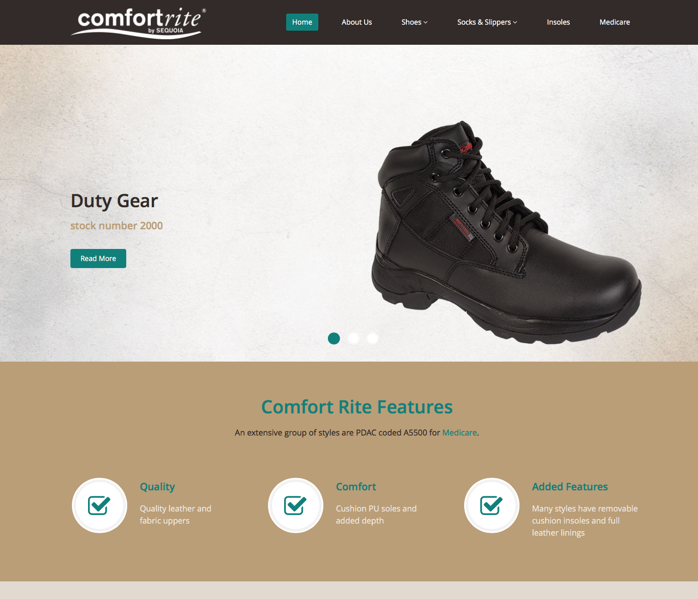 Comfortrite Website Design