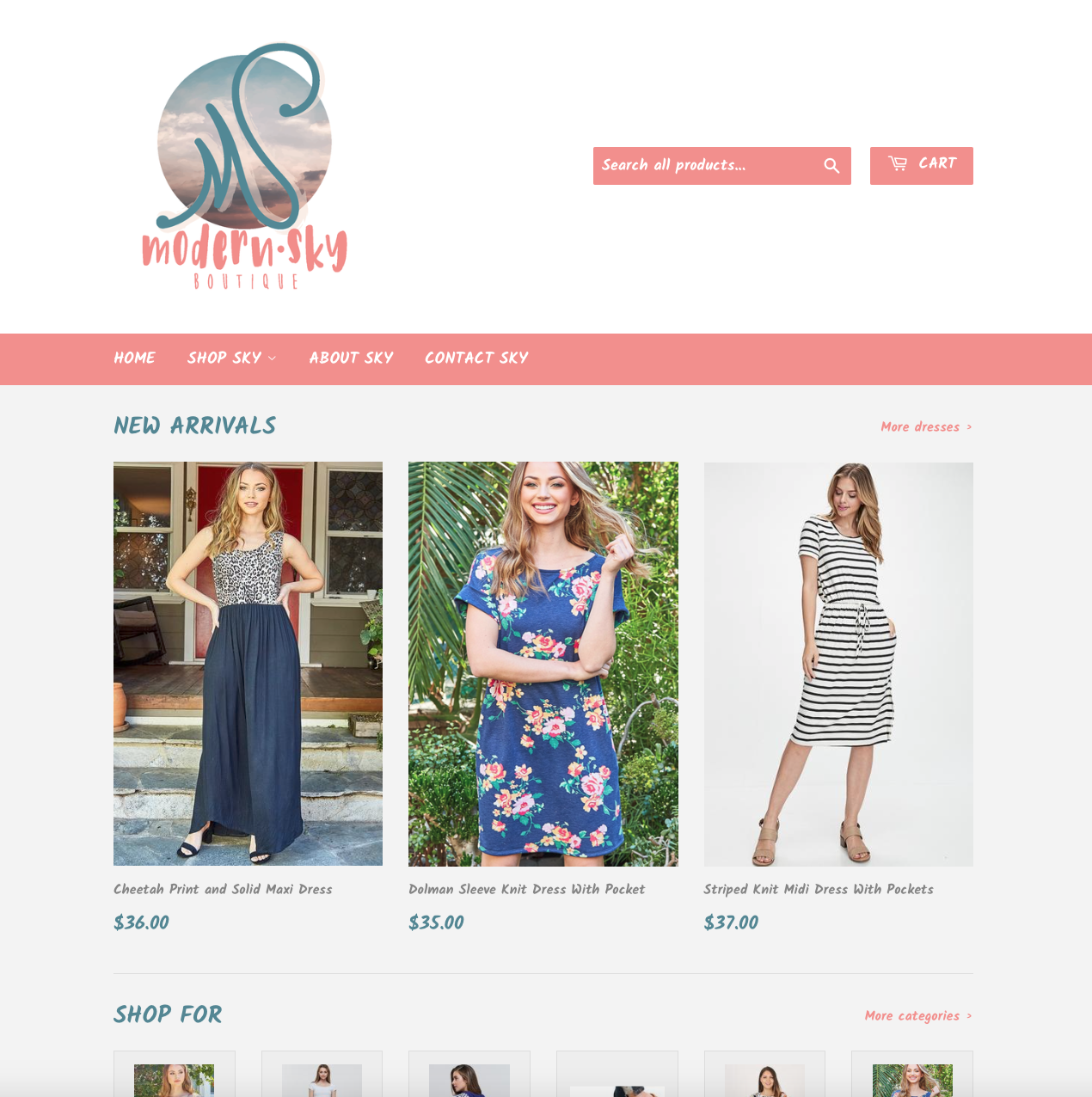 Website Design with Shopping Cart eCommerce