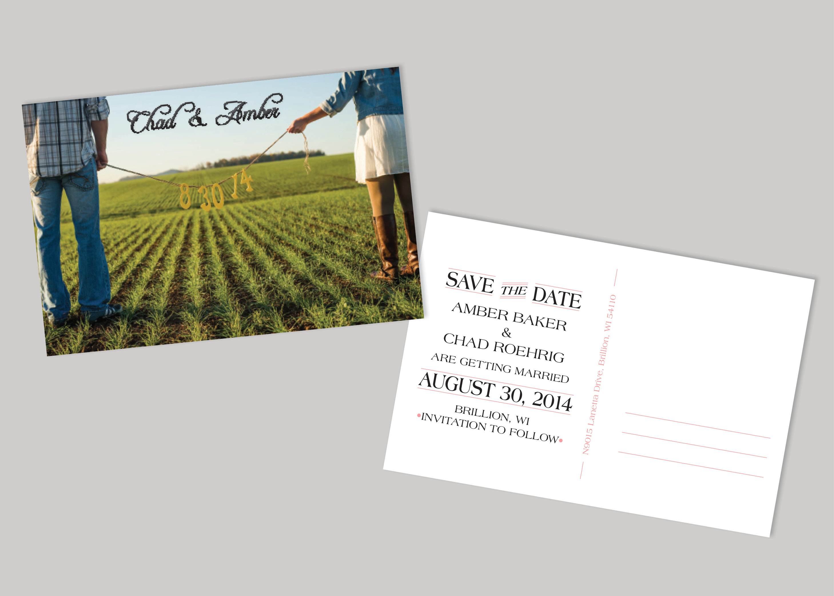 Save the Date Postcard