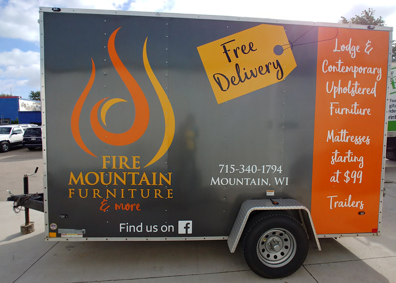 Fire Mountain Trailer Vehicle Lettering